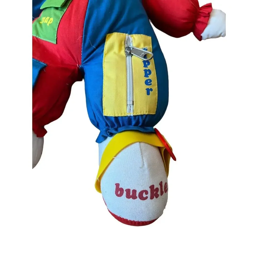 Amtoy Learn To Dress Clown Plush Stuffed Toy American Greetings 1983 Vintage